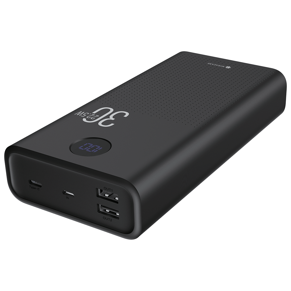 סוללת גיבוי Miracase ‏30000mAh עם מסך דיגיטלי
