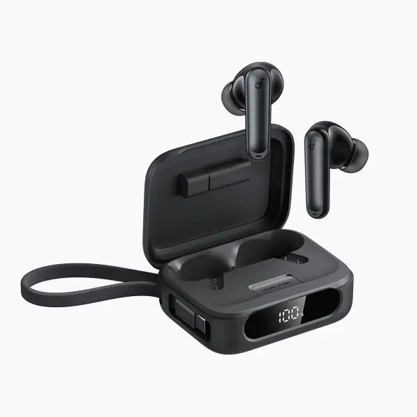 אוזניות אלחוטיות soundcore P41i עם ביטול רעשים – קופסה שטוענת גם את הטלפון