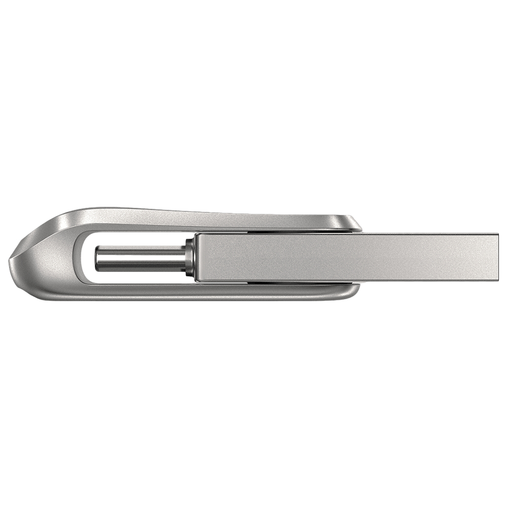 זיכרון נייד SanDisk Ultra Dual Drive Luxe USB-C / USB-A – מנגנון מסתובב מגוף מתכת