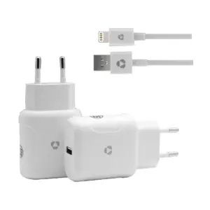 מטען קיר Value 1A עם כבל Lightning לאייפון