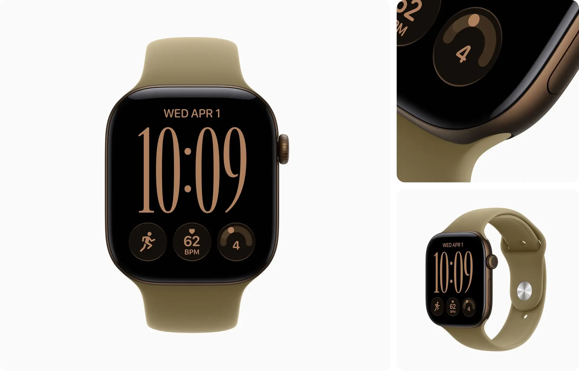 שעון חכם Apple Watch Series 12 42mm ברונזה כהה