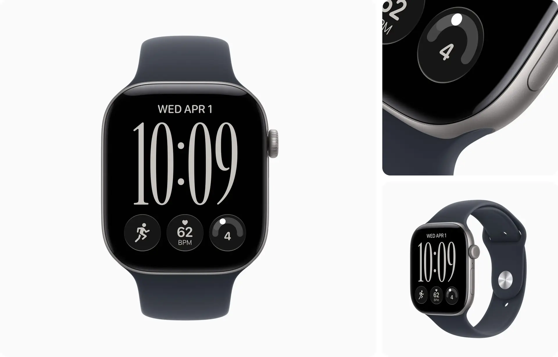 שעון חכם Apple Watch Series 12 42mm אפור חלל