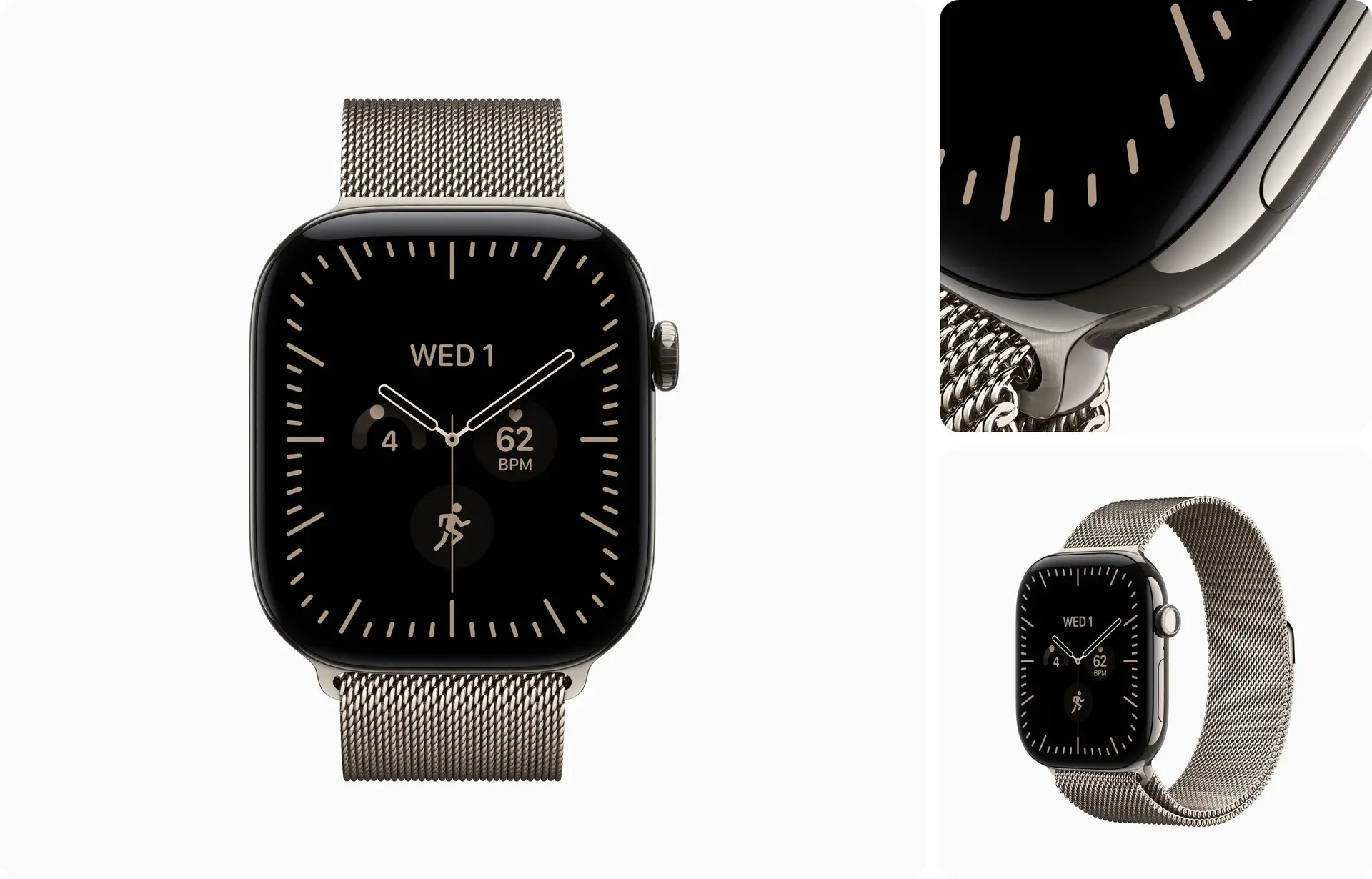 שעון חכם Apple Watch Series 12 42mm זהב טבעי