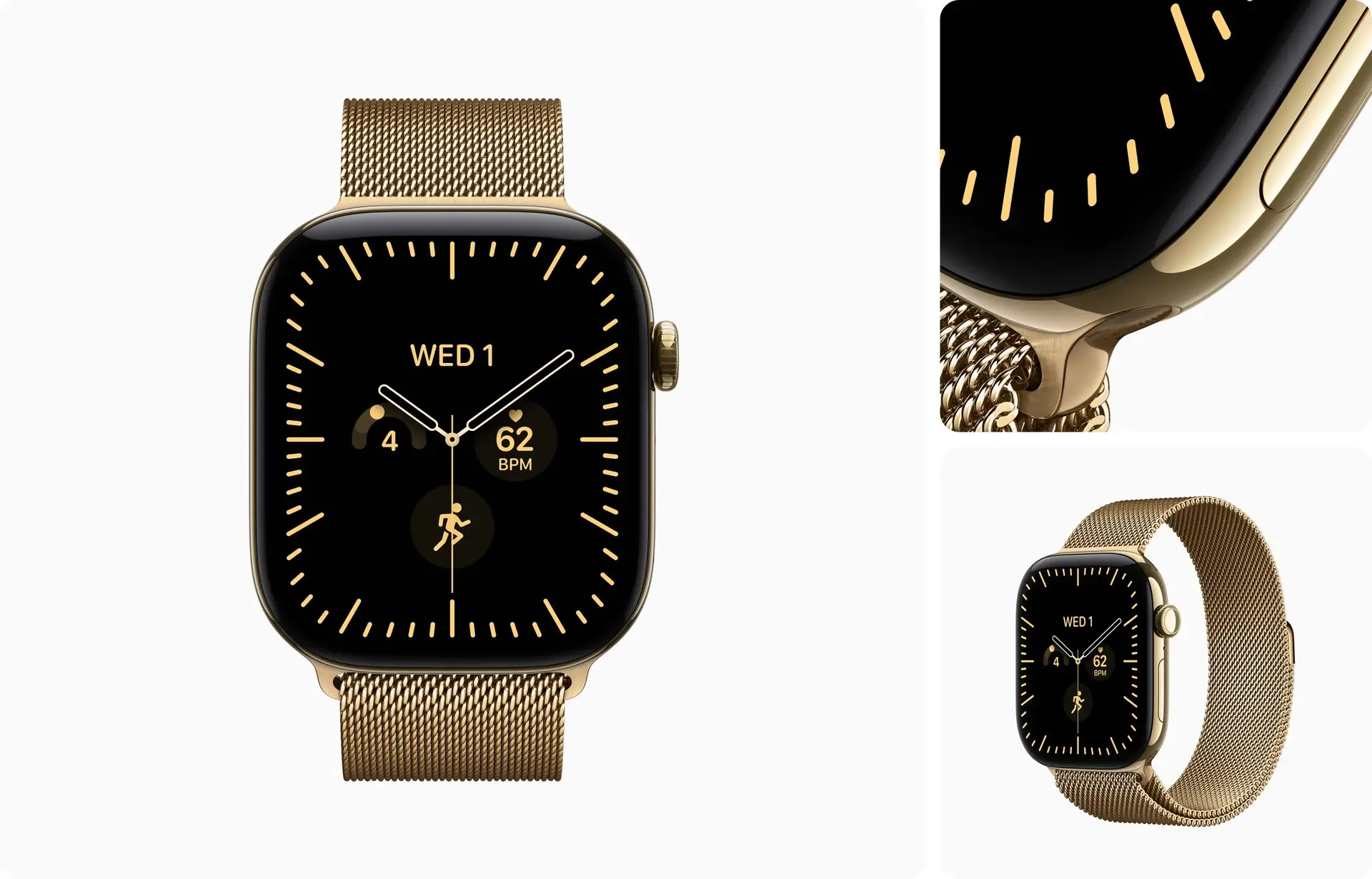 שעון חכם Apple Watch Series 12 42mm זהב בוהק