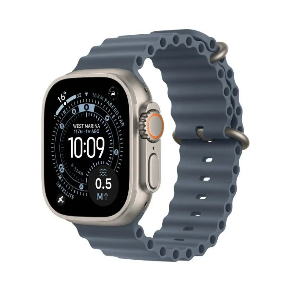 שעון חכם Apple Watch Ultra 3 49mm GPS+Cellular – Natural, Anchor Blue
