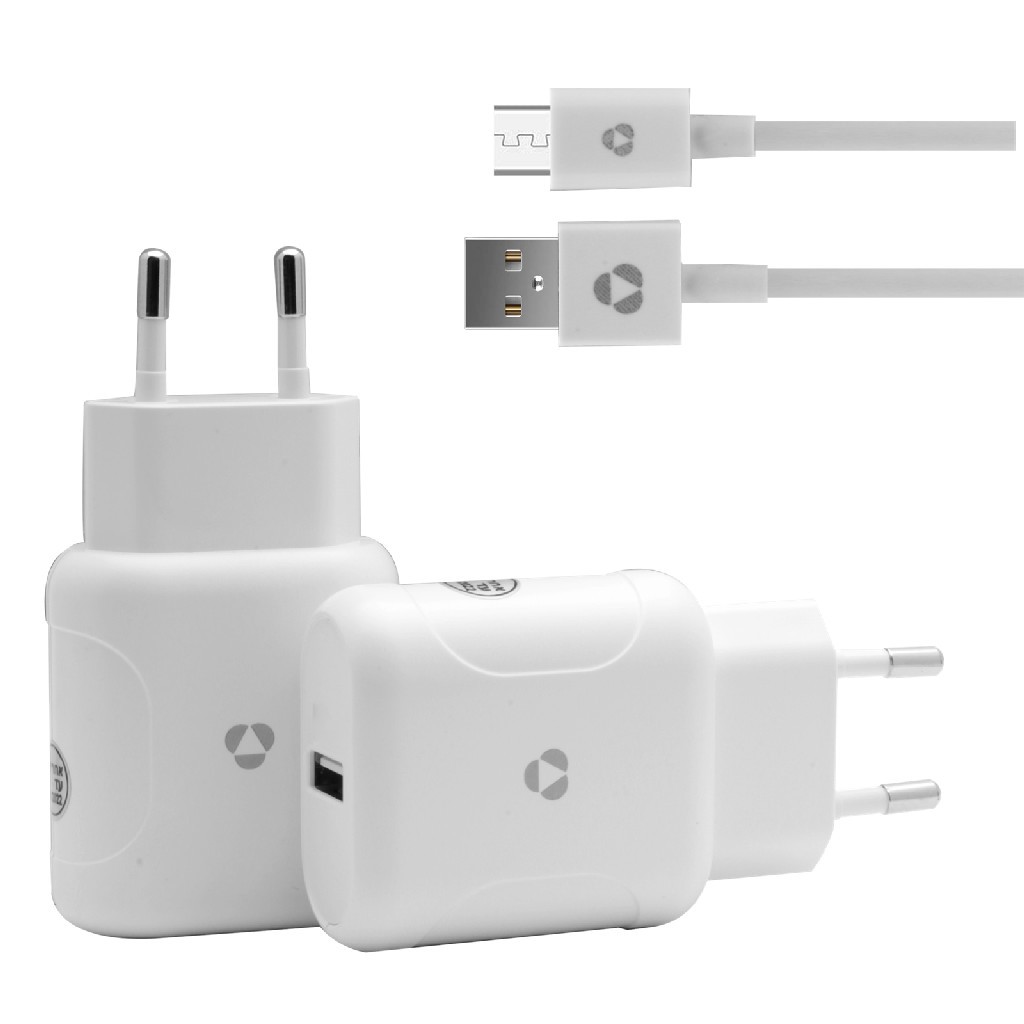 מטען קיר Value 2.1A עם כבל Micro-USB